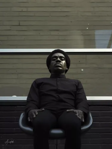 L'homme figé dans l'instant