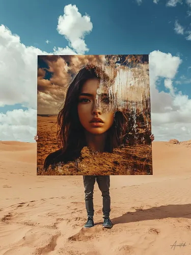 L'exposition en plein désert