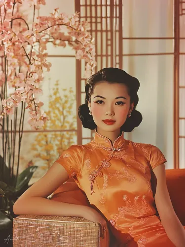 La jeune fille sur la canapé